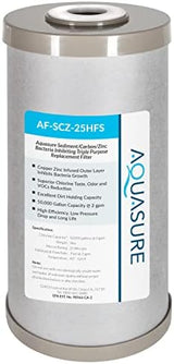 Fortitude V2 Series Sediment/Carbon/Zinc Bacteria Inhibiting Triple Purpose Replacement Filter - Standard (Sediment/Carbon/Zinc, Standard)