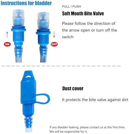 Kids Hydration Backpack, Hiking Backpack for Boys or Girls with 1.5L Water Bladder