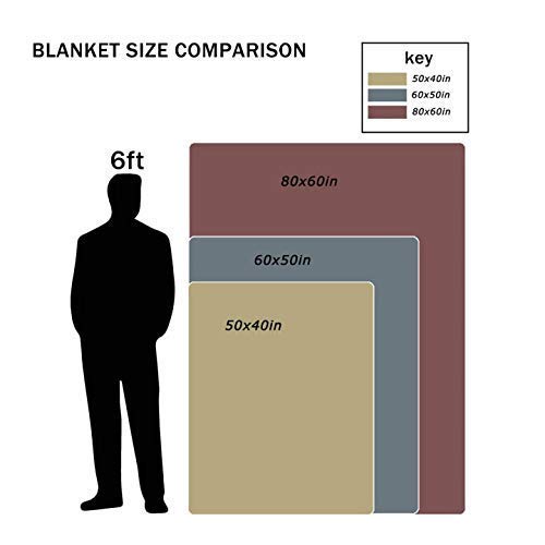 QETXVI Custom Blanket with Photos, USA Made 50"x 60"