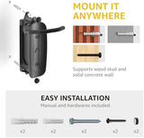 MONTEK Swivel Bike Wall Mount, Bike Hangers for Garage, Wall Mount Bike Rack, Space Saving Wall Bike Rack, Vertical Bike Rack Holds up to 66lbs,2 Pack