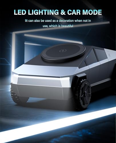 Cyberdock 3 in 1 MagSafe Charging Stand for Apple Device, Rotating Magnetic Fast Wireless Charger Stand with Ambient Light for iPhone 17-12, Apple Watch, AirPods for Christmas Birthday Gifts