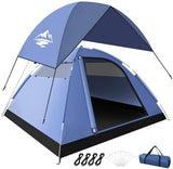 Tents for Camping,3-4 Person Camping Tent,Waterproof and Windproof Tent, Easy to Set up Outdoor Dome Tent for Outdoor Activities, Adventure, Festivals, Backyard,Hiking.