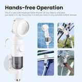 Portable Camping Shower Outdoor Camp Shower Pump,Upgrade Rechargeable Electric Shower Pump with Intelligent Digital Display Multiple Spray Modes for Camping, Hiking, Traveling,RV