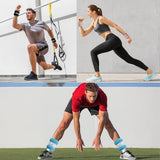 Ankle Weights A Pair of 1/2/3/4/6/8/10/12/20 LBS Wrist Leg Arm Weights for Women Men kids child with Adjustable Straps, Strength weighted for Physical Therapy Running Walking Fitness Gym Workout