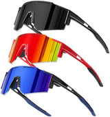 5PACK Polarized Kids sunglasses Youth Softball Cycling Sports Sun Glasses Boys Girls UV400 Protection Goggles