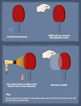 Ping Pong Paddles Set Table Tennis Rackets with Balls, Storage Case for Indoor Outdoor Table Tennis Paddle Game Accessories