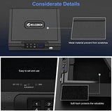 Gun Safe,Biometric Gun Safe for Pistols 3-Ways unlock Fingerprint Digital PIN Key Unlock with Sound, Lock box for Cloakroom living room Bedroom Nightstand and Car BILLCONCH