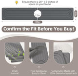 Faucet Mat for Kitchen Sink - Super Absorbent Diatomite Fast Drying Stone, Quick Drying Splash Guard,Prevents Moisture Buildup Sink, Durable Protector for Kitchen,Bathroom Counter