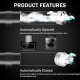 8 Inch Draft Blocker Backdraft Damper Duct Draft Stopper One-Way Airflow Ducting Insert Backflow Preventer Inline Fan Vent Deflector