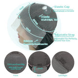 24Inch Deep Wave Lace Front Wigs Human Hair-13x4 HD Transparent Deep Wave Frontal Wigs Human Hair Glueless Curly Wigs for Women 200% Density Curly Lace Front Wigs Human Hair Pre Plucked with Baby Hair