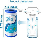 AQUA CREST AP810 Whole House Water Filter Replacement for 3M® Aqua-Pure® AP810, AP801, AP811, Whirlpool® WHKF-GD25BB, WHKF-DWHBB, 5 Micron, 10" x 4.5", Well & Tap Water Filter, Pack of 4