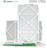 14x25x1 Air Filter 4 Pack, MERV 8 Pleated Dust Defense Air Filters Replacement Air Conditioner HVAC AC Furnace Filter, Durable and Lightweight