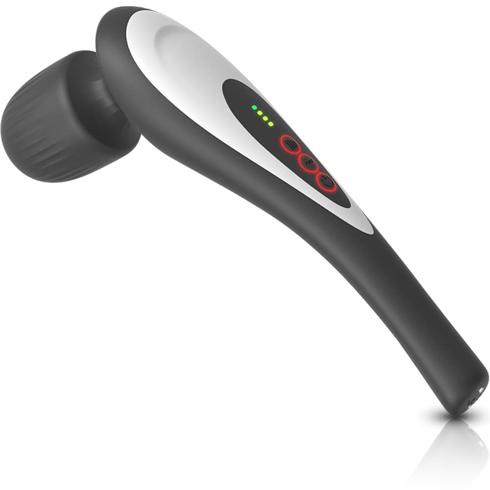 UV STYLISH Rechargeable Personal Hand Held Deep Tissue Vibrating Massager for Muscles, Back, Foot, Neck -Cordless Electric Percussion Body Wand Massage Gift for Women her