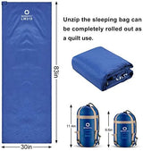 ECOOPRO Warm Weather Sleeping Bag - Portable, Waterproof, Compact Lightweight, Comfort with Compression Sack - Great for Outdoor Camping, Backpacking & Hiking-83 L x 30" W Fits Adults