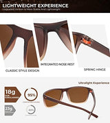 KALIYADI Polarized Sunglasses for Men, Lightweight Sun Glasses with UV Protection for Driving Fishing Golf