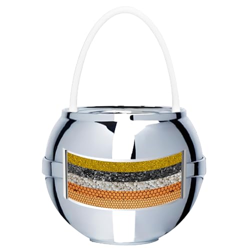 Bath Filter for Tub - Kinder Water Filter for Bathtub, Hard Water Softener to Remove Lead,Chlorine and Fluoride, Improve Skin, Hair and Nails Condition,Chrome