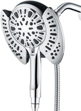 2-in-1 Shower Head with Handheld Combo: 2.5GPM Rainfall Shower Head & Handheld Shower Head Use Together or Alone, 9 Spray Settings Hand Held Shower Head with Hose, Shower Trim Systems