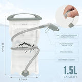 INOXTO Running Hydration Vest Backpack,Lightweight Insulated Pack with 1.5L Water Bladder Bag Daypack for Hiking Trail Running Cycling Race Marathon for Women Men