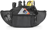 NOOLA Fanny Pack Waist Bag for Men Women, Lightweight Waist Pack with Water Bottle Holder, Adjustable Belt Bag with Multi-Pockets for Hiking, Dog Walking, Outdoor, Cycling, Running, Travel, Black