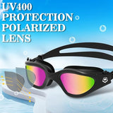 WIN.MAX Polarized Swimming Goggles Swim Pool Goggles Anti Fog Anti UV No Leakage Clear Vision for Men Women Adults Teenagers