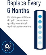 Pentair Pentek DGD-5005-20 Big Blue Water Filter, 20-Inch Whole House Sediment Filter Cartridge Replacement, Dual-Gradient Density Spun Polypropylene, 20" x 4.5", 5 Micron, Pack of 1, White