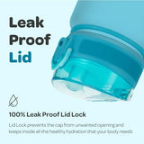 Hydracy Water Bottle with Time Marker -Large BPA Free Water Bottle & No Sweat Sleeve -Leak Proof Gym Bottle with Fruit Infuser Strainer & Times to Drink -Ideal for Fitness Sports & Outdoors