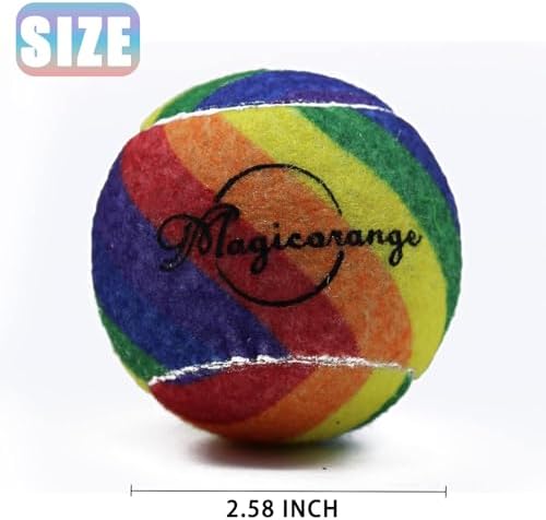 Magicorange Tennis Balls, 12 Pack Advanced Training Tennis Balls Practice Balls, Come with Mesh Bag for Easy Transport, Good for Beginner Training Ball