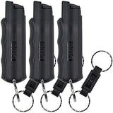 SABRE Pepper Spray, Maximum Police Strength OC Spray, Quick Release Keychain for Easy Carry and Fast Access, Finger Grip for More Accurate and Faster Aim, 0.54 fl oz, Secure and Easy to Use Safety