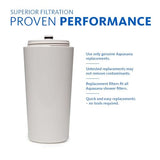 Aquasana Shower Filter | Dermatologist-recommended for softer, healthier skin & hair | Proven to reduce 90% of chlorine for 6 months | High pressure | Includes shower head | AQ-4100