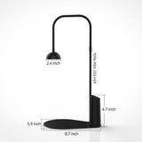 Cordless Small Grow Light for Indoor Plants, Magnetic Docking Desktop Plant Light with 4/6/8H Timer, Adjustable Gooseneck Full Spectrum LED Lamp for Office Desk, Succulents, Herbs