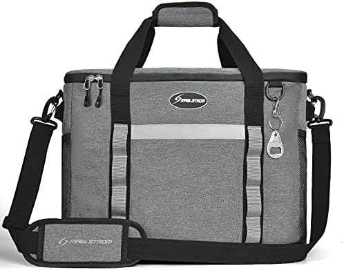 Maelstrom Soft Cooler Bag,Collapsible Soft Sided Cooler,24/30/60/75 Cans Beach Cooler,Ice Chest,Large Leakproof Camping Cooler,Portable Travel Cooler for Grocery Shopping,Camping,Road Trips