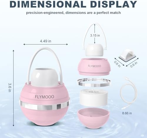 Bath Water Filter for Tub Faucet - 8 Stages Bathtub Water Filter Reduces Contaminants for Softer, Smoother Skin - 2,500 Gallons of Filtration, BPA Free (Pink)