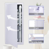 Suteck Plumbing Access Panel for Drywall Ceiling 14 x 29 Inch Reinforced Plastic Wall Access Doors Removable Hinged White