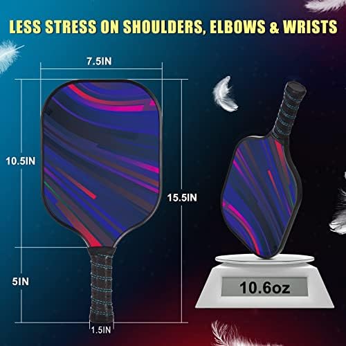 DULCE DOM Pickleball Paddles Set of 2/4 - USAPA Approved, Fiberglass Surface Pickleball Racket with 4 Indoor Outdoor Pickleball Balls and Pickleball Bag, Ideal Training Equipment Gift for Men & Women