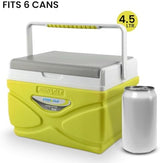 Picnic Cooler – 4.5 Liter Hard Cooler – Coolbox Keeps Contents Cool for 48 Hours – BPA Free Outdoor Cooler – Portable Cooler for Picnics, Grill, Camping (Orange)