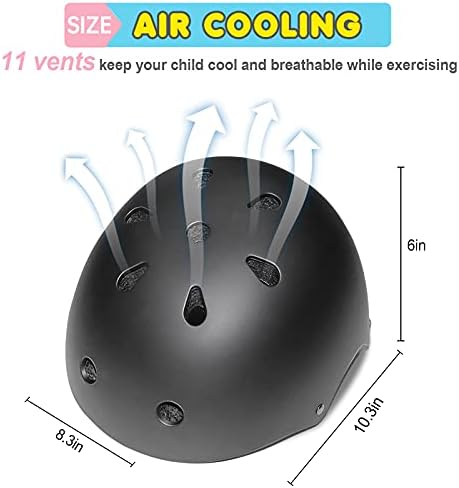 Kids Bike Helmet Ventilation & Adjustable Toddler Helmet for Ages 2-14 Kids Boys Girls Multi-Sport Helmet for Skateboard Roller Skateing Bicycle Scooter blance Bike