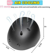 Kids Bike Helmet Ventilation & Adjustable Toddler Helmet for Ages 2-14 Kids Boys Girls Multi-Sport Helmet for Skateboard Roller Skateing Bicycle Scooter blance Bike