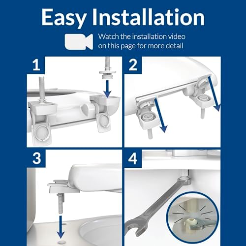 Mayfair Cameron Biscuit Toilet Seat, Non Slip Heavy Duty Wood, Easy Clean, Round