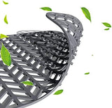 AWOKE Sink Protectors for Kitchen Sink, Kitchen Sink Protector Mat - 28.4"x15.2" Heat-Resistant Silicone Folding Non-Slip Mat for Stainless Steel Sink with Rear Drain (Grey)