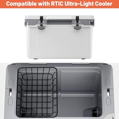 32 qt Cooler Basket Compatible with RTIC 32 Cooler, Perfect for Organization Accessory, Black