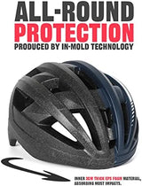 VICTGOAL Bike Helmet with USB Rechargeable Rear Light Detachable Magnetic Goggles Removable Sun Visor Mountain & Road Bicycle Helmets for Men Women Adult Cycling Helmets