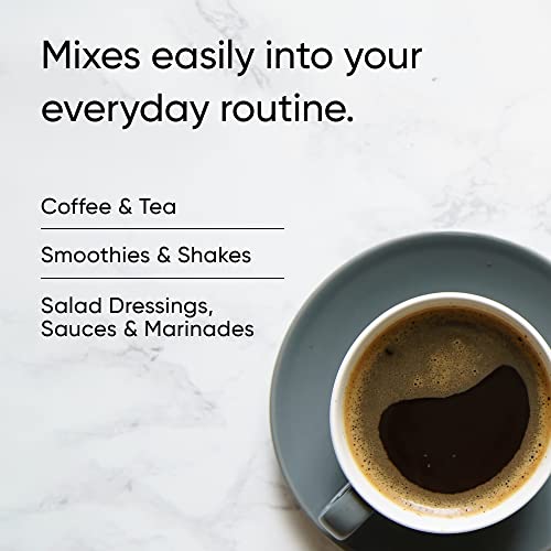 Sports Research Keto MCT Oil from Organic Coconuts - Fatty Acid Fuel for Body + Brain - Triple Ingredient C8, C10, C12 MCTs - Perfect in Coffee, Tea, & More - Non-GMO & Vegan - Unflavored (128 Oz)