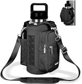 icolor Magnetic Gym Bag Water Bottle Carrier Holder with Phone Pockets & Shoulder Strap,5 Built-in Magnets Gym Bottle Pouch Sleeve,Magnetic Bag Gym Accessories Organizer for Men Women