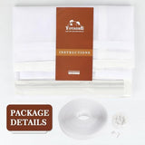 Yotache White Magnetic Screen Door Fit 70" x 79" Doors, Screen Size 72" x 80" Double Door Screen Mesh for Front, Patio Sliding Door