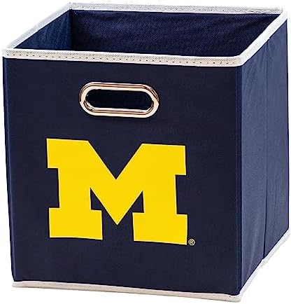Franklin Sports NCAA College Team Fabric Storage Cubes Made to Fit Storage Bin Organizers