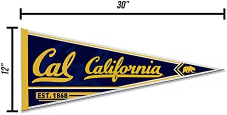 Rico Industries NCAA Classic 12" x 30" Felt Wall Décor Pennant - Great for Home/Bed Room/Man Cave Décor