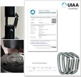 FresKaro 4inches 25kN-5621lbs Climbing Carabiners, UIAA CE Certified, Twist Auto Locking, Made of 7075 Aluminium, Lightweight, Rust Proof, for Mountaineering, Rappelling etc., Multi-Colors