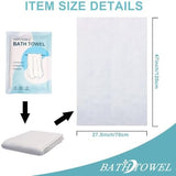 Disposable Bath Towels 5 PCS Large Portable Bath Towels for Travel,55 x 27.5 inch Soft Big Body Towel,Washcloth for Hiking Camping Hotel Bathroom, Individually Packed