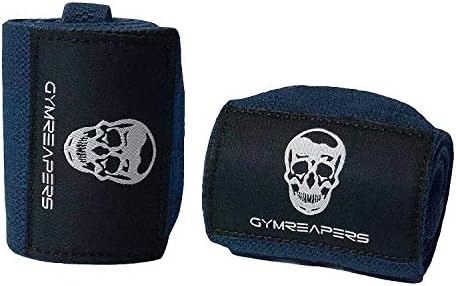 Gymreapers Weightlifting Wrist Wraps (IPF Approved) 18" Professional Quality Wrist Support with Heavy Duty Thumb Loop - Best Wrap for Powerlifting Competition, Strength Training, Bodybuilding