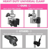 Universal Chair Canopy Umbrella, UPF 50+ Sun Shade with Adjustable Clamp Clip for Beach Chair, Outdoor Camping Chair, Sports Chair, Lawn Chair, Zero Gravity Chair, Wheelchair, Wagon,(Patent Design)